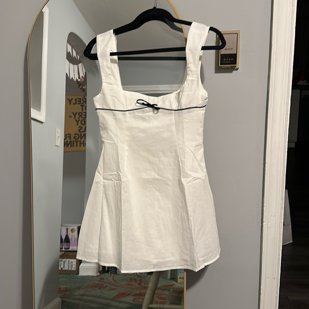 Brand New Peppermayo Cadence Mini Dress White/US 6